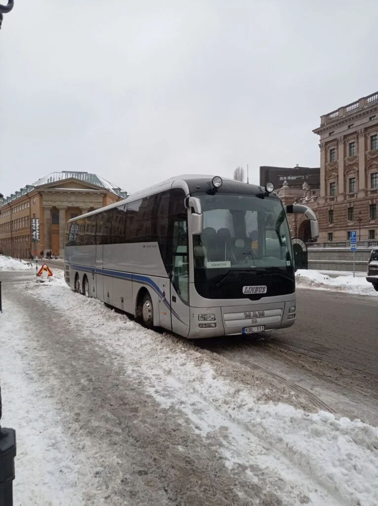 MAN Lion's Coach autobusas kelionėje Stokholme